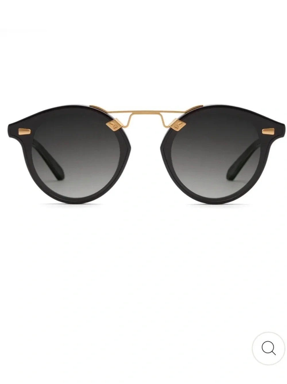 Krewe STL Nylon Black + Shadow 24K Polarized Sunglasses